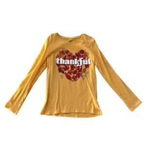 The Children’s Place Tuscan Sun Thankful Graphic Long Sleeve Shirt Size L